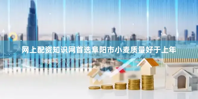 网上配资知识网首选阜阳市小麦质量好于上年